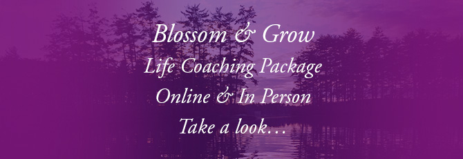 Blossom and Grow text on an image